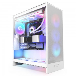 Caixa ATX NZXT H7 FLOW RGB Branca